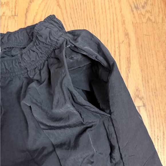 Nike cargo  baggy nylon wide leg track Pant Black Drawstring Large vintage rare - Picture 3 of 14